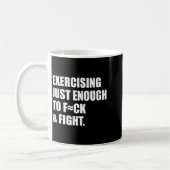 Mug Faire de l'exercice juste assez pour baiser & comb (Gauche)