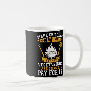 Mug Faire de nouveau grande la grillade BBQ végétarien