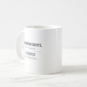 Mug Faire des améliorations, pas des excuses (Devant gauche)
