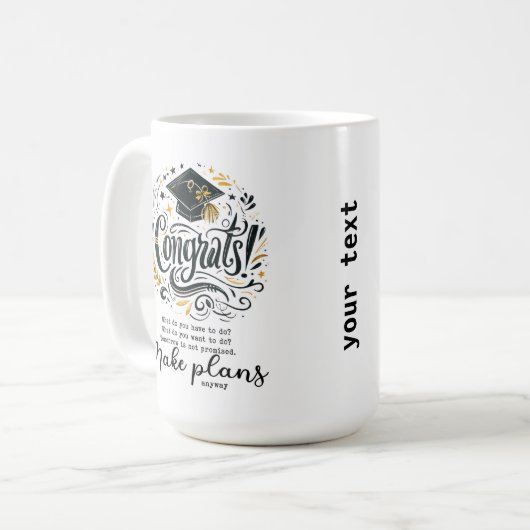 Mug Faire des plans quand même (Devant gauche)