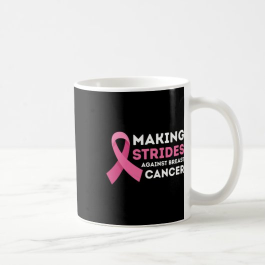 Mug Faire des progrès dans la sensibilisation au cance (Droite)