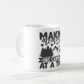 Mug Faire Des Souvenirs Un Camping À La Fois Drôle (Devant gauche)