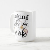 Mug Faire des trucs pour mon livre (avec Florals) (Devant gauche)