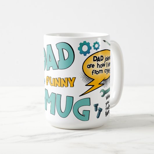 Mug Faire des trucs pour papa (Devant droit)