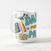 Mug Faire des trucs pour papa (Devant gauche)