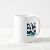 Mug Faire des vagues avec style (Devant droit)