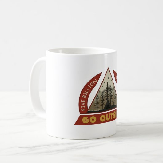 Mug Faire du camping en plein air (Devant gauche)