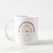 Mug Faire du monde un meilleur endroit pour Anniversai (Gauche)