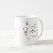 Mug Faire du paradis une florale encombrée (Devant droit)
