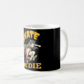 Mug Faire du skate ou mourir Fille Skateuse (Devant droit)