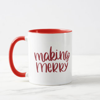 Mug Faire Joyeux Musique de Noël Rouge