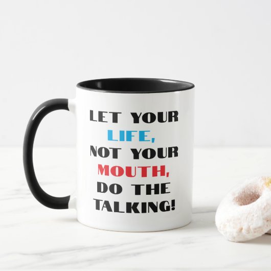Mug "Faire la conversation" (Avec donut)