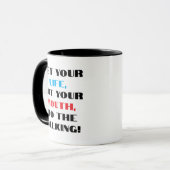 Mug "Faire la conversation" (Devant gauche)