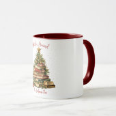 Mug Faire la fête autour de l'arbre de Noël du livre (Devant droit)