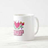 Mug Faire l'amour pas la guerre (Devant droit)