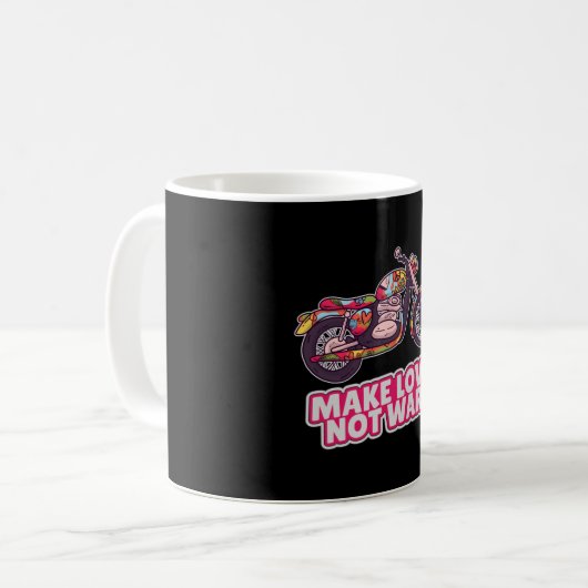 Mug Faire l'amour pas la guerre (Devant gauche)