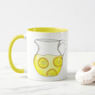 Mug Faire Lemonade Lemon Ade Yellow Citrus Pitcher