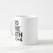 Mug Faire l'équation mathématique Thanksgiving enseign (Devant gauche)
