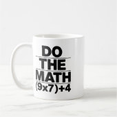 Mug Faire l'équation mathématique Thanksgiving enseign (Gauche)