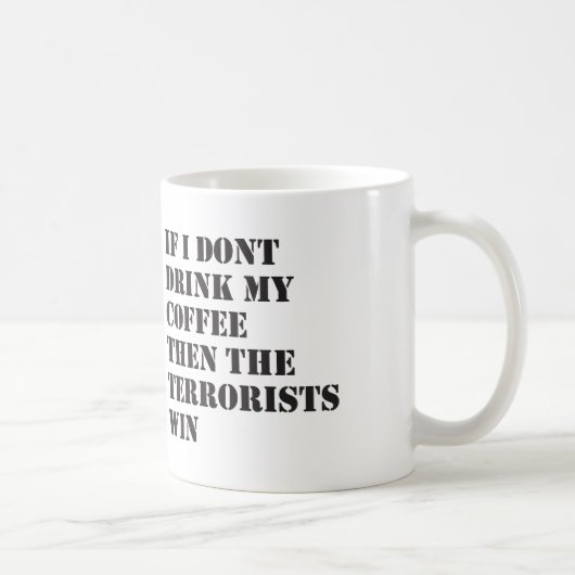 Mug Faire ma pièce pour la paix (Droite)