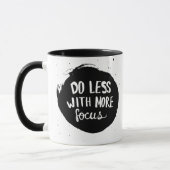 Mug Faire Moins Avec Plus de Concentration - Café Noir (Gauche)