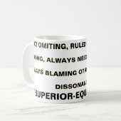 MUG FAIRE OMMITER, DIRIGÉ PAR EGO, N'A JAMAIS TORT... (Devant gauche)