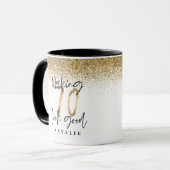 Mug Faire paraître 70 belles parties scintillant d'or  (Devant gauche)