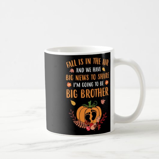 Mug Faire-part De Grossesse Automne Être Frère Automne (Droite)