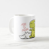 Mug Faire-part de grossesse de Pregosaurus (Devant gauche)