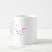 Mug Faire-part de grossesse des Tantes (Papillons pour (Devant gauche)