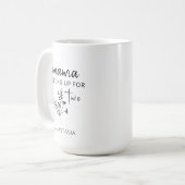 Mug Faire-part de grossesse Maternité Cadeau à maman p (Devant gauche)