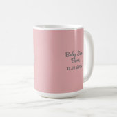 Mug faire-part de naissance fille (Devant droit)