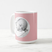 Mug faire-part de naissance fille (Devant gauche)