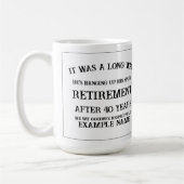 Mug Faire-part de retraite avec vieilles éperons (Gauche)