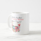 Mug Faire-part Fiançailles aquarelle (Devant gauche)