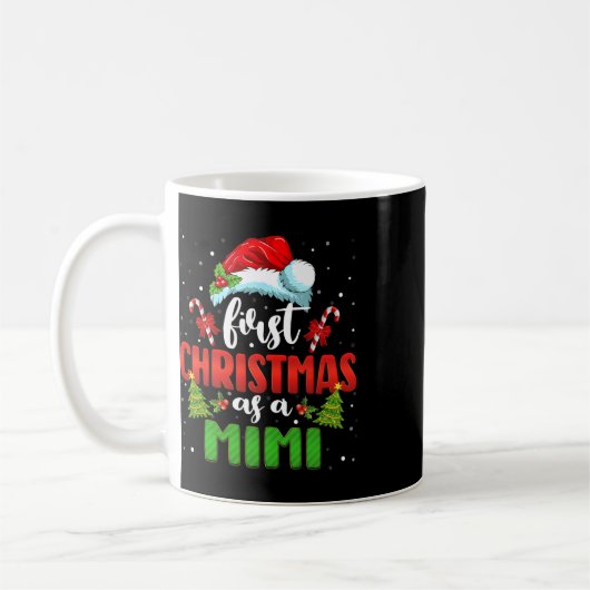 Mug Faire-part Père Noël Premier Noël En Famille Mimi (Gauche)