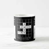 Mug Faire "Save the Date" Café Journal Noir et Blanc (Centre)