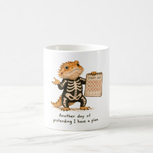 Mug Faire semblant d'avoir un plan Art de dragon barbu
