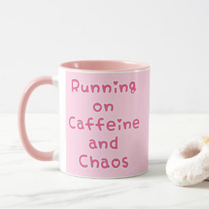 Mug Faire tourner sur caféine et chaos