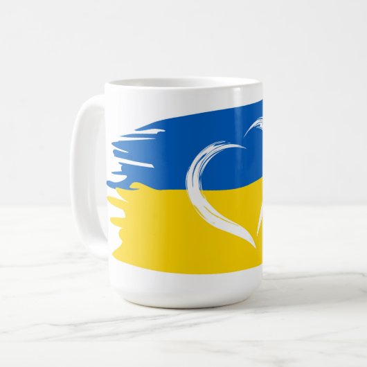 Mug Faire un don à l'Ukraine  (Devant gauche)