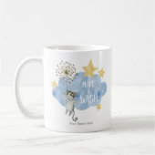 Mug Faire un vœu Citation Chat Étoile Nuage Nourrisson (Gauche)
