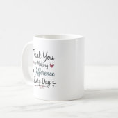 Mug Faire une différence chaque jour Personnalisé (Devant gauche)