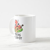Mug Faire une mélodie drôle de pun de melon (Devant gauche)