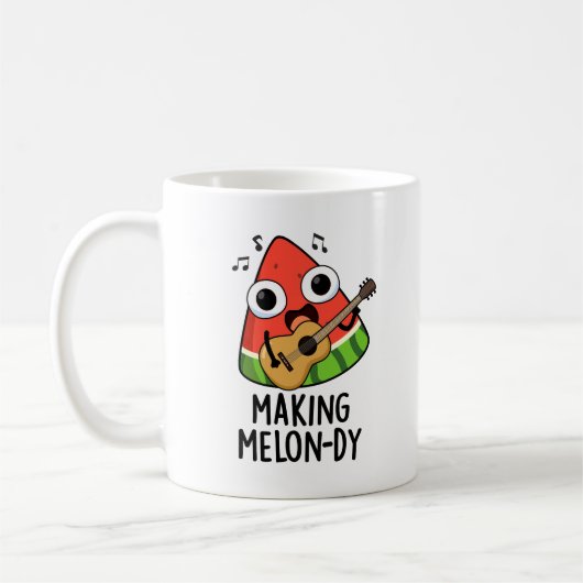 Mug Faire une mélodie drôle de pun de melon (Gauche)