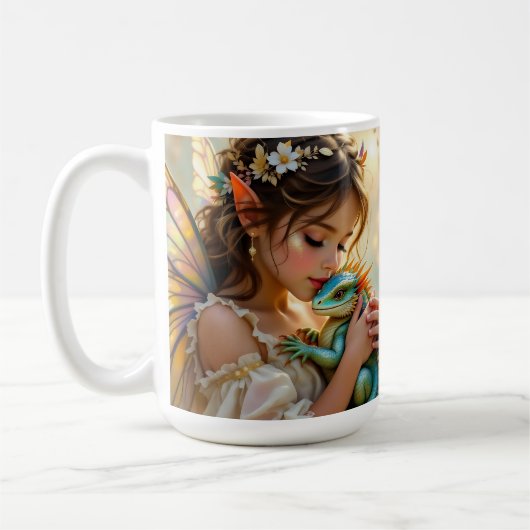 Mug Fairy and Dragon Mystical Personalized (Gauche)
