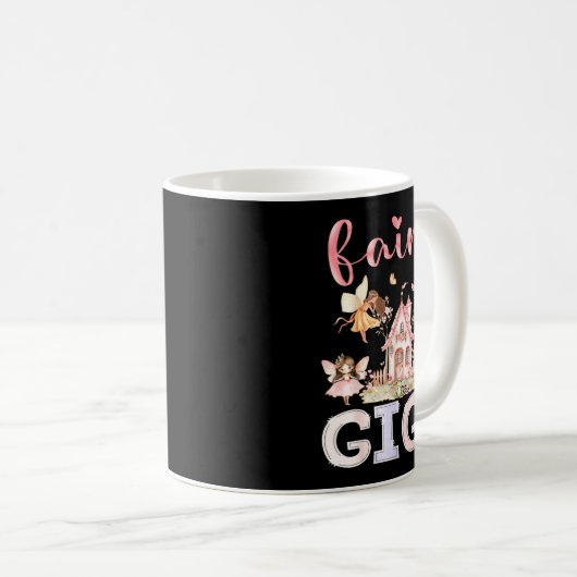 Mug Fairy Gigi Magical Floral Funny Birthday Girl Fair (Devant droit)