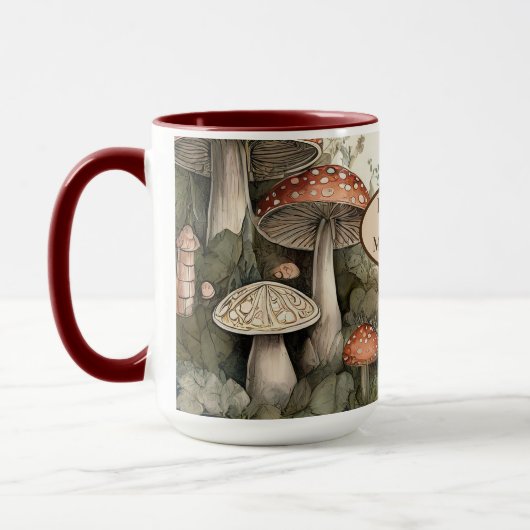 Mug Fairycore Mushroom Goblincore Décor personnalisé c (Gauche)