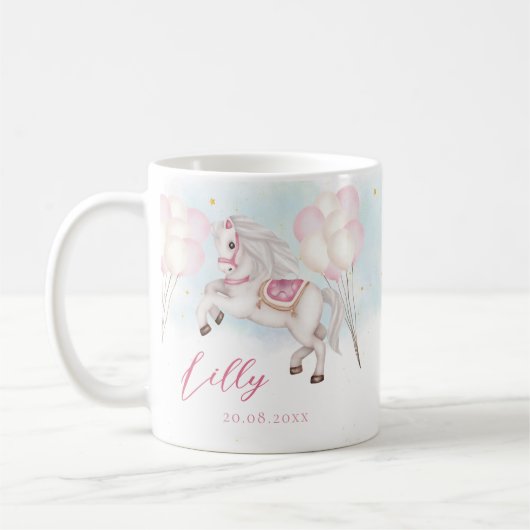 Mug Fairytale bébé Pony gros ballons étoiles fille (Gauche)