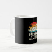 Mug Fais comme si j'étais un chien rétro dalmatien (Devant gauche)