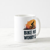 Mug Fais du Vélo Plus Inquiète Moins (Devant droit)